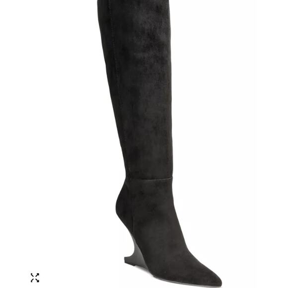 Luna Heel Knee-High Boots with Streamlined Silhouette By AAJ by Aminah. NWB. 10M - Picture 2 of 12